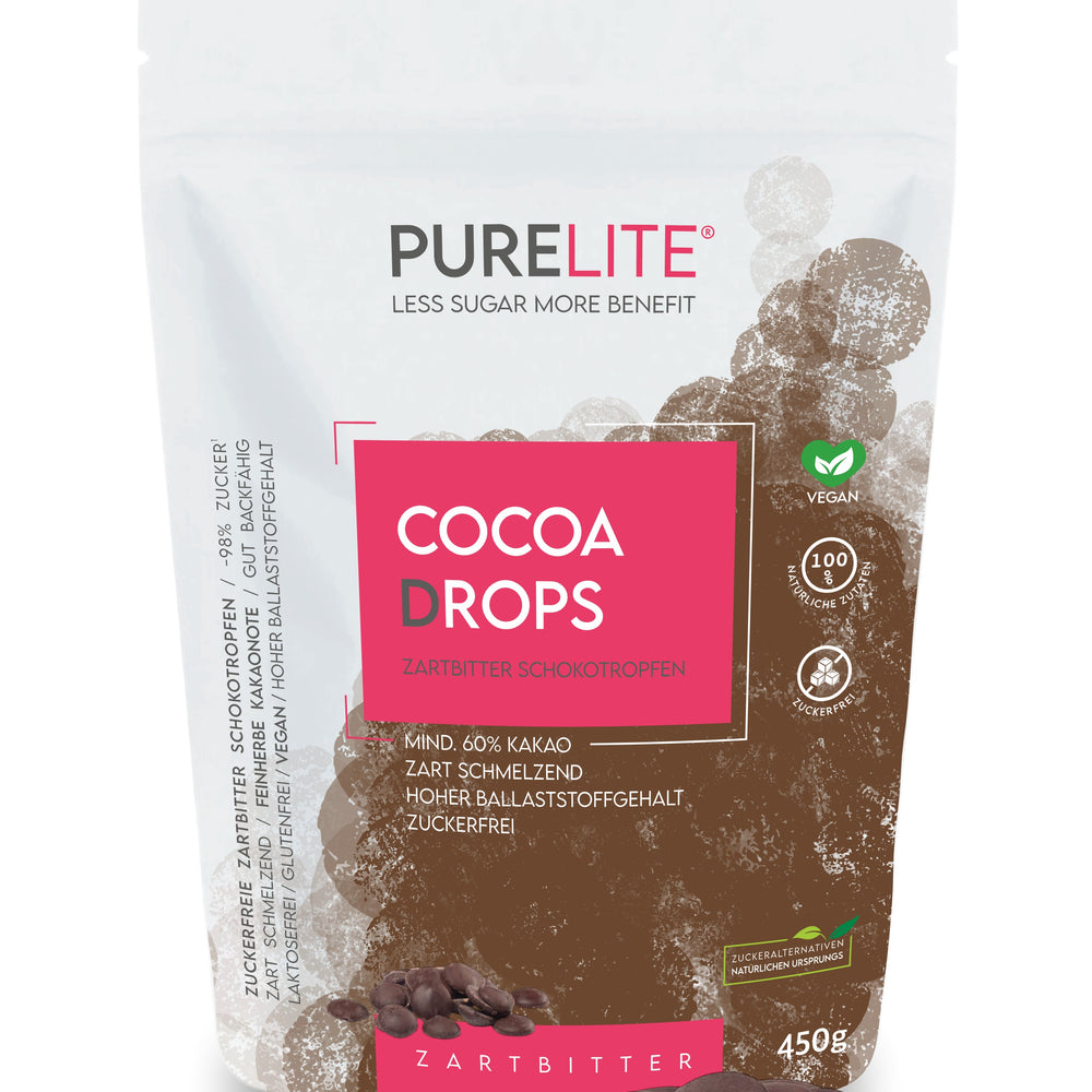 
                  
                    Schokodrops zuckerfrei – Purelite Zartbitter Drops ohne Zuckerzusatz für bewusste Ernährung!
                  
                